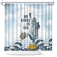 Funny Rejecting Kings Shower Curtain Since 1776 No Kings In America Retro Style LT05