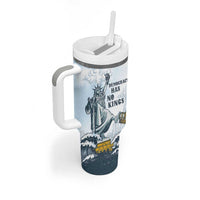 Funny Rejecting Kings Tumbler With Handle Since 1776 No Kings In America Retro Style LT05