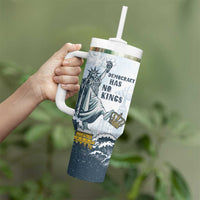 Funny Rejecting Kings Tumbler With Handle Since 1776 No Kings In America Retro Style LT05