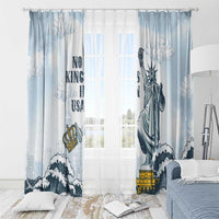 Funny Rejecting Kings Window Curtain Since 1776 No Kings In America Retro Style LT05