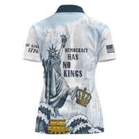 Funny Rejecting Kings Women Polo Shirt Since 1776 No Kings In America Retro Style LT05