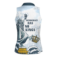Funny Rejecting Kings Women Sleeveless Polo Shirt Since 1776 No Kings In America Retro Style LT05