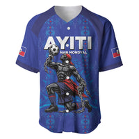 Custom Haiti Ayiti Nan Mondyal 2026 Baseball Jersey Fyete Lit Victwa Blue Version