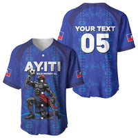 Custom Haiti Ayiti Nan Mondyal 2026 Baseball Jersey Fyete Lit Victwa Blue Version