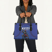 Haiti Ayiti Nan Mondyal 2026 Leather Bag Fyete Lit Victwa Blue Version