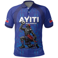 Custom Haiti Ayiti Nan Mondyal 2026 Polo Shirt Fyete Lit Victwa Blue Version