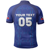 Custom Haiti Ayiti Nan Mondyal 2026 Polo Shirt Fyete Lit Victwa Blue Version