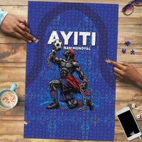 Haiti Ayiti Nan Mondyal 2026 Puzzle Fyete Lit Victwa Blue Version