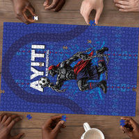 Haiti Ayiti Nan Mondyal 2026 Puzzle Fyete Lit Victwa Blue Version