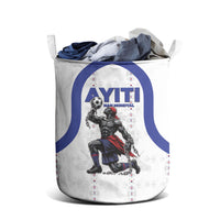 Haiti Ayiti Nan Mondyal 2026 Laundry Basket Fyete Lit Victwa White Version