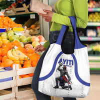 Haiti Ayiti Nan Mondyal 2026 Grocery Bag Fyete Lit Victwa White Version