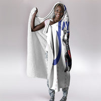 Haiti Ayiti Nan Mondyal 2026 Hooded Blanket Fyete Lit Victwa White Version