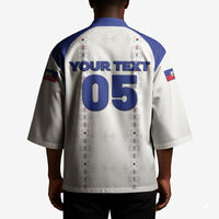 Custom Haiti Ayiti Nan Mondyal 2026 Kimono Fyete Lit Victwa White Version
