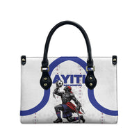 Haiti Ayiti Nan Mondyal 2026 Leather Bag Fyete Lit Victwa White Version
