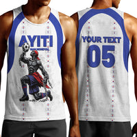 Custom Haiti Ayiti Nan Mondyal 2026 Men Tank Top Fyete Lit Victwa White Version