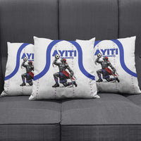 Haiti Ayiti Nan Mondyal 2026 Pillow Cover Fyete Lit Victwa White Version