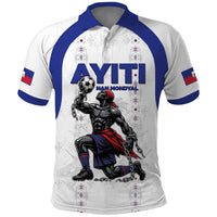 Custom Haiti Ayiti Nan Mondyal 2026 Polo Shirt Fyete Lit Victwa White Version