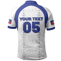 Custom Haiti Ayiti Nan Mondyal 2026 Polo Shirt Fyete Lit Victwa White Version