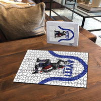 Haiti Ayiti Nan Mondyal 2026 Puzzle Fyete Lit Victwa White Version