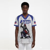 Custom Haiti Ayiti Nan Mondyal 2026 Scrub Top Fyete Lit Victwa White Version
