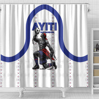 Haiti Ayiti Nan Mondyal 2026 Shower Curtain Fyete Lit Victwa White Version