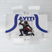 Haiti Ayiti Nan Mondyal 2026 Tablecloth Fyete Lit Victwa White Version