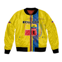 Custom Ecuador Football 2026 Bomber Jacket South American Pride