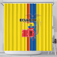 Ecuador Football 2026 Shower Curtain South American Pride