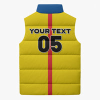 Custom Ecuador Football 2026 Sleeveless Puffer Jacket South American Pride