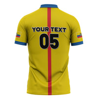 Custom Ecuador Football 2026 Zipper Polo Shirt South American Pride
