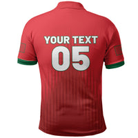 Custom Morocco Football 2026 Polo Shirt Atlas Lions Breathtaking Victory Red Version