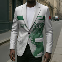 Custom Morocco Football 2026 Blazer Atlas Lions Breathtaking Victory White Version