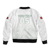 Custom Morocco Football 2026 Bomber Jacket Atlas Lions Breathtaking Victory White Version