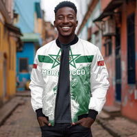 Custom Morocco Football 2026 Bomber Jacket Atlas Lions Breathtaking Victory White Version