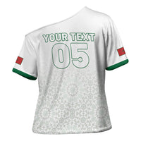 Custom Morocco Football 2026 Cross Shoulder Shirt Atlas Lions Breathtaking Victory White Version