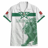 Custom Morocco Football 2026 Hawaiian Shirt Atlas Lions Breathtaking Victory White Version