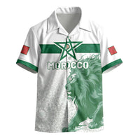 Custom Morocco Football 2026 Kid Hawaiian Shirt Atlas Lions Breathtaking Victory White Version