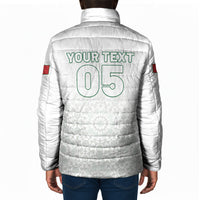 Custom Morocco Football 2026 Padded Jacket Atlas Lions Breathtaking Victory White Version