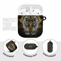 Personalized Cornwall Celtic Chough AirPods Case With Tree Of Life - Wonder Print Shop