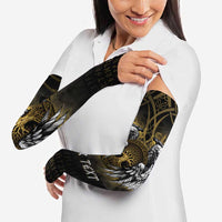 Personalized Cornwall Celtic Chough Arm Sleeves With Tree Of Life - Wonder Print Shop