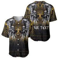 Personalized Cornwall Celtic Chough Baseball Jersey With Tree Of Life - Wonder Print Shop