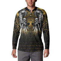 Personalized Cornwall Celtic Chough Button Sweatshirt With Tree Of Life - Wonder Print Shop