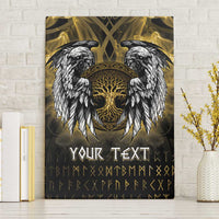 Personalized Cornwall Celtic Chough Canvas Wall Art With Tree Of Life - Wonder Print Shop