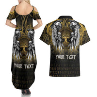 Personalized Cornwall Celtic Chough Couples Matching Summer Maxi Dress and Hawaiian Shirt With Tree Of Life - Wonder Print Shop