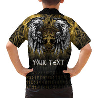 Personalized Cornwall Celtic Chough Family Matching Tank Maxi Dress and Hawaiian Shirt With Tree Of Life - Wonder Print Shop