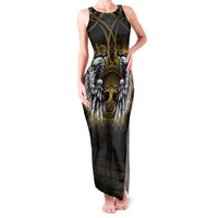 Personalized Cornwall Celtic Chough Family Matching Tank Maxi Dress and Hawaiian Shirt With Tree Of Life - Wonder Print Shop