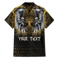 Personalized Cornwall Celtic Chough Hawaiian Shirt With Tree Of Life - Wonder Print Shop