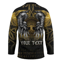 Personalized Cornwall Celtic Chough Hockey Jersey With Tree Of Life - Wonder Print Shop