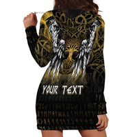 Personalized Cornwall Celtic Chough Hoodie Dress With Tree Of Life - Wonder Print Shop