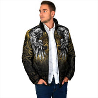 Personalized Cornwall Celtic Chough Padded Jacket With Tree Of Life - Wonder Print Shop